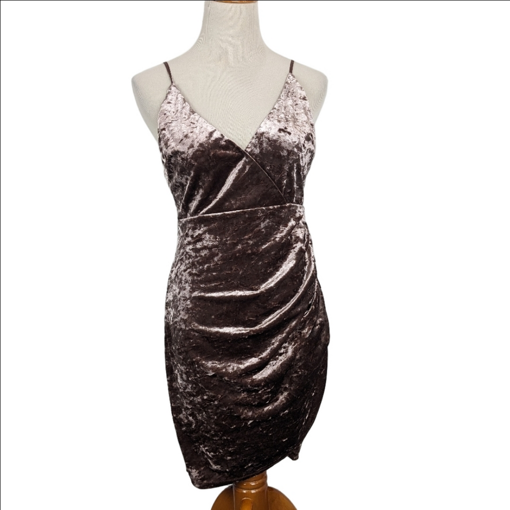 Forever 21 Crushed Velvet Mini Dress Medium